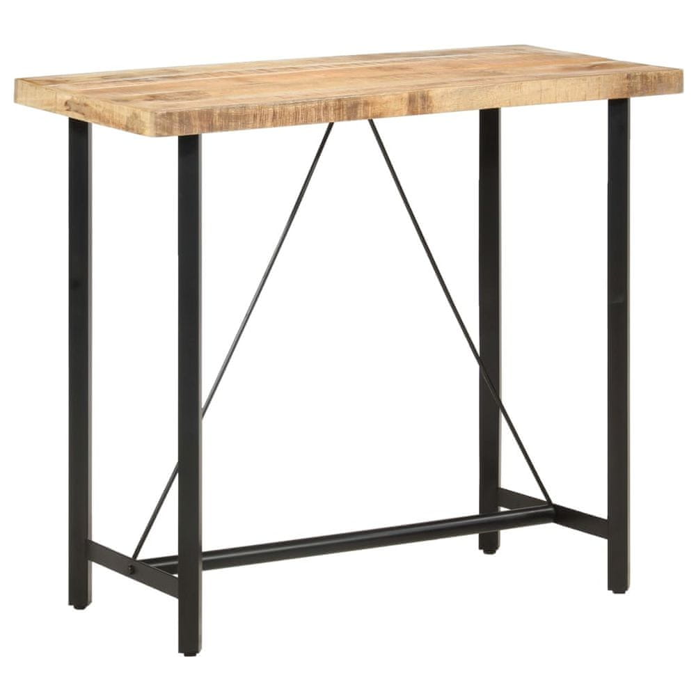 Vidaxl Barový stôl 120x58x107 cm surové mangovníkové drevo